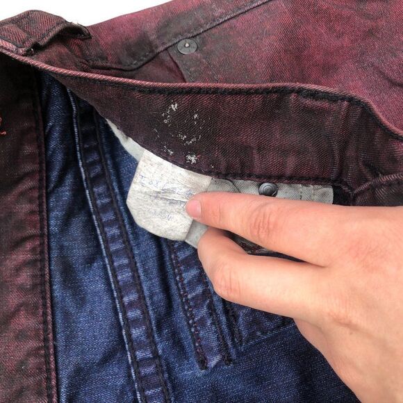 Brand New True Religion Jeans Size 32 STRAIGHT BIG T Red - Picture 5 of 11